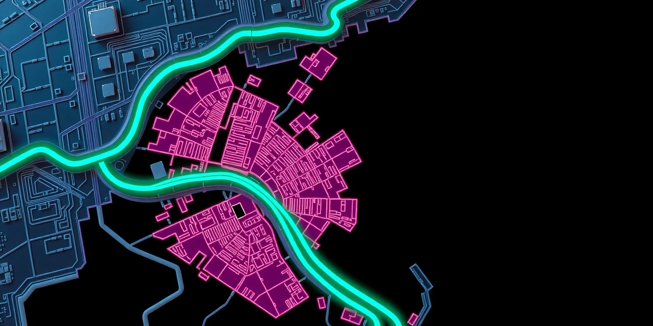 Pixel map indicating studio location