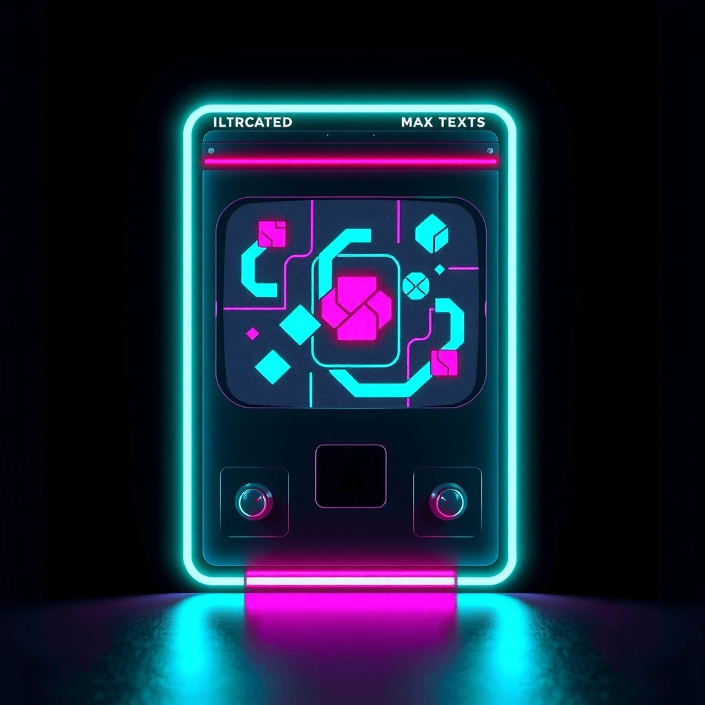 Retro Arcade Cabinet Pixel Art